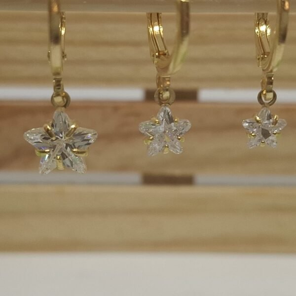 Brinco Trio Argola de Estrela